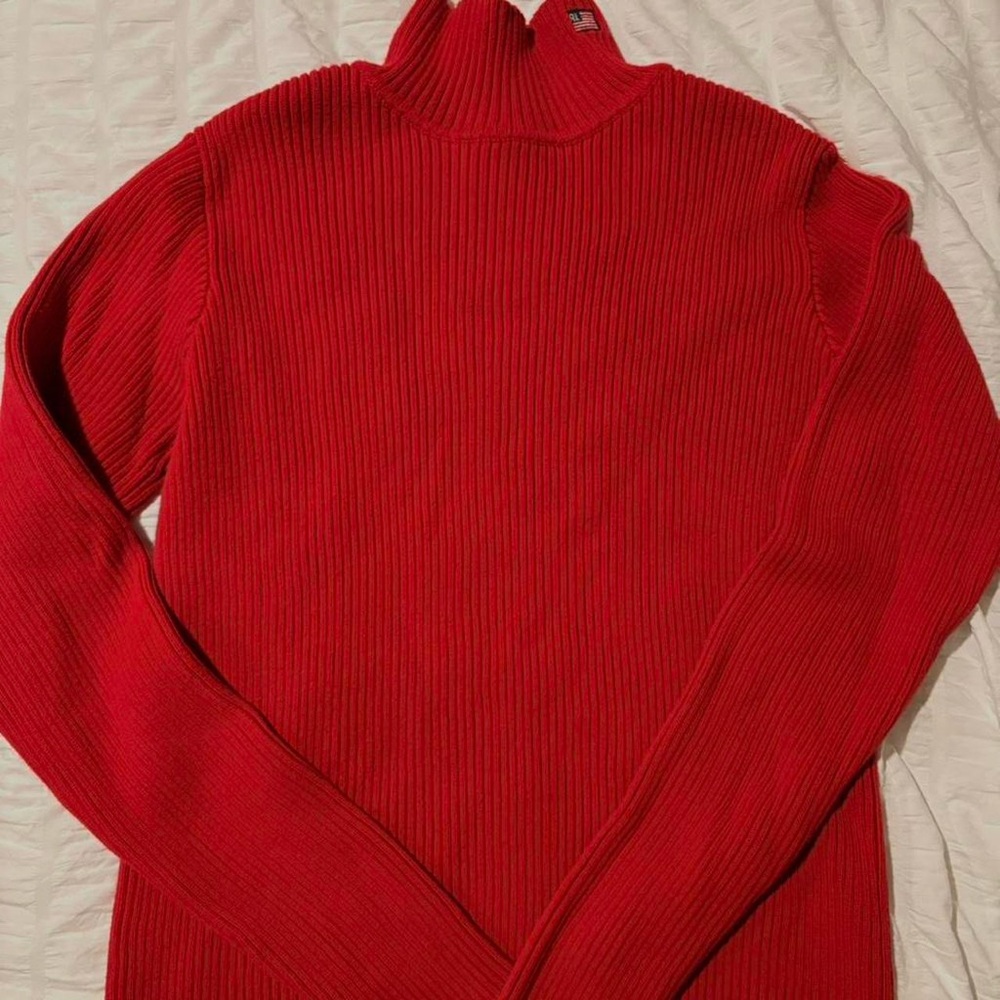 Polo by Ralph Lauren Vibrant Red Cowl Neck Sweater